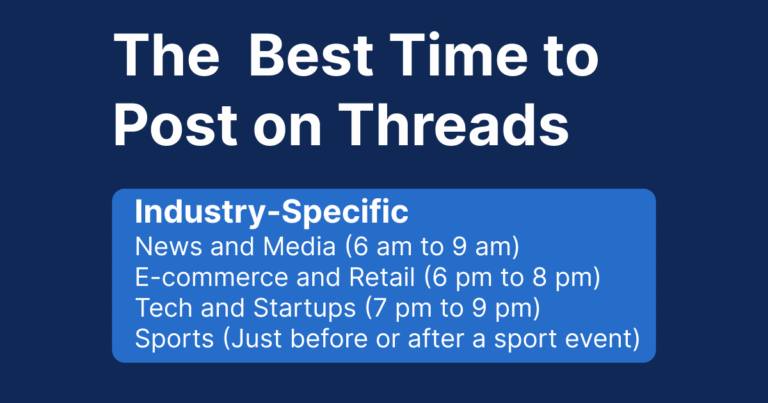 The Best Time to Post on Threads
